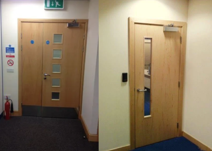 lắp đặt cửa chống cháy trong nhà cao tầng