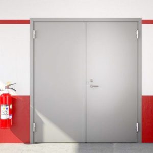 Cửa thép chống cháy ei60 2 cánh 