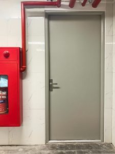Mẫu cửa thép chống cháy chung cư 1 cánh trơn