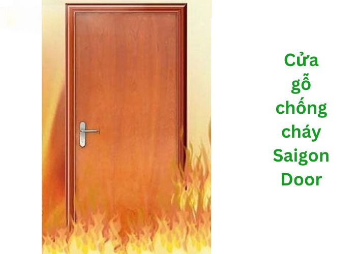 cửa gỗ chống cháy của thương hiệu Saigon Door