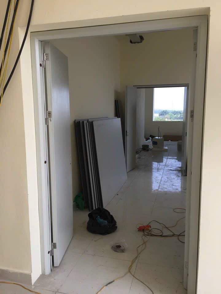 Lắp cửa chống cháy tại chung cư Ba Đình