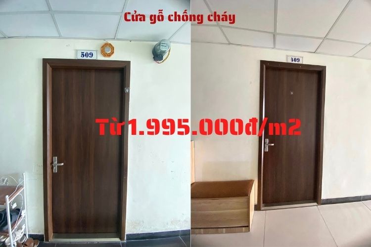 Giá cửa gỗ chống cháy apt